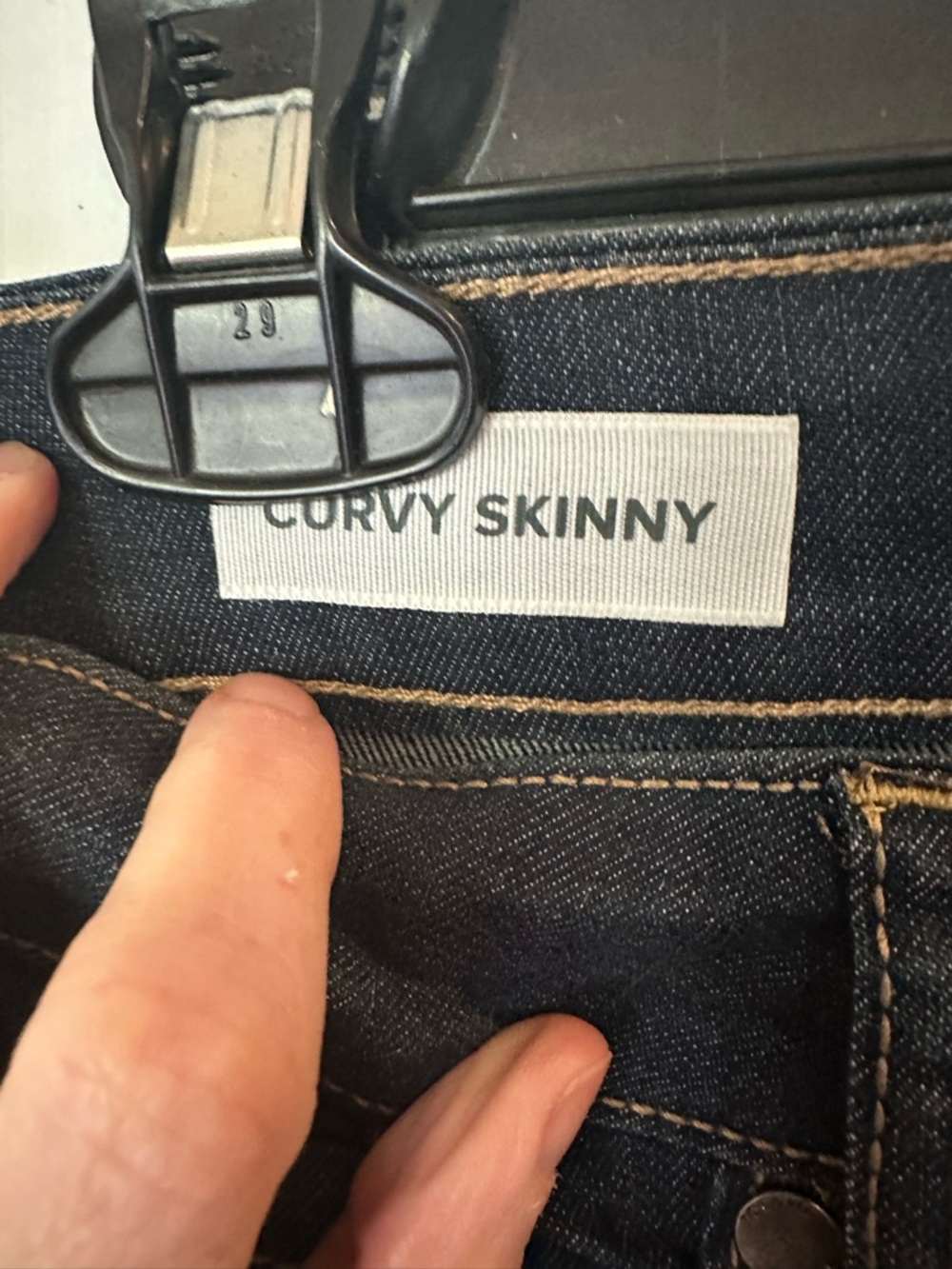 Torrid Dark Wash curvy skinny Stretch Jeans  - Torrid - Picture 5 of 7